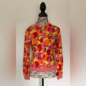 Moiselle Women's Colourful Unique Jacket Pink Orange Red Purple Yellow Sz Medium
